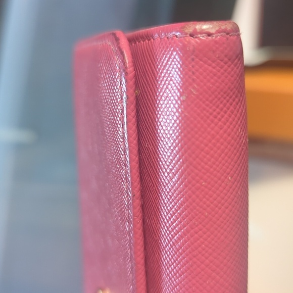 Prada Pink Saffiano Leather Wallet - Picture 16 of 16
